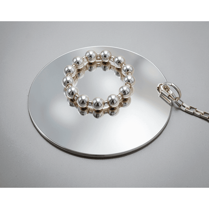 Rare Owe Johansson Sweden Finland Sterling XL Statement Necklace 1960/70s, alternate product view 5