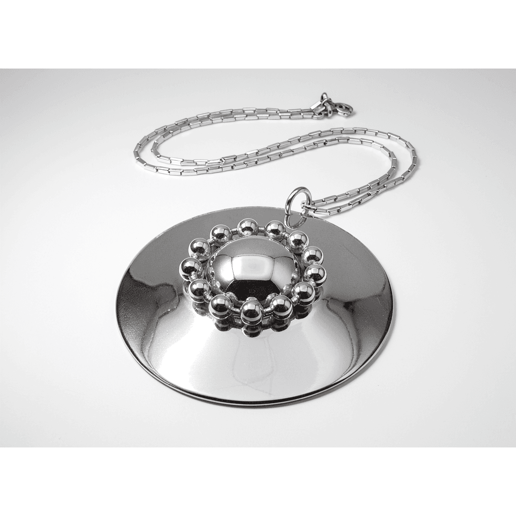 Rare Owe Johansson Sweden Finland Sterling XL Statement Necklace 1960/70s