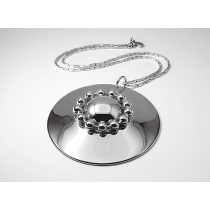 Rare Owe Johansson Sweden Finland Sterling XL Statement Necklace 1960/70s