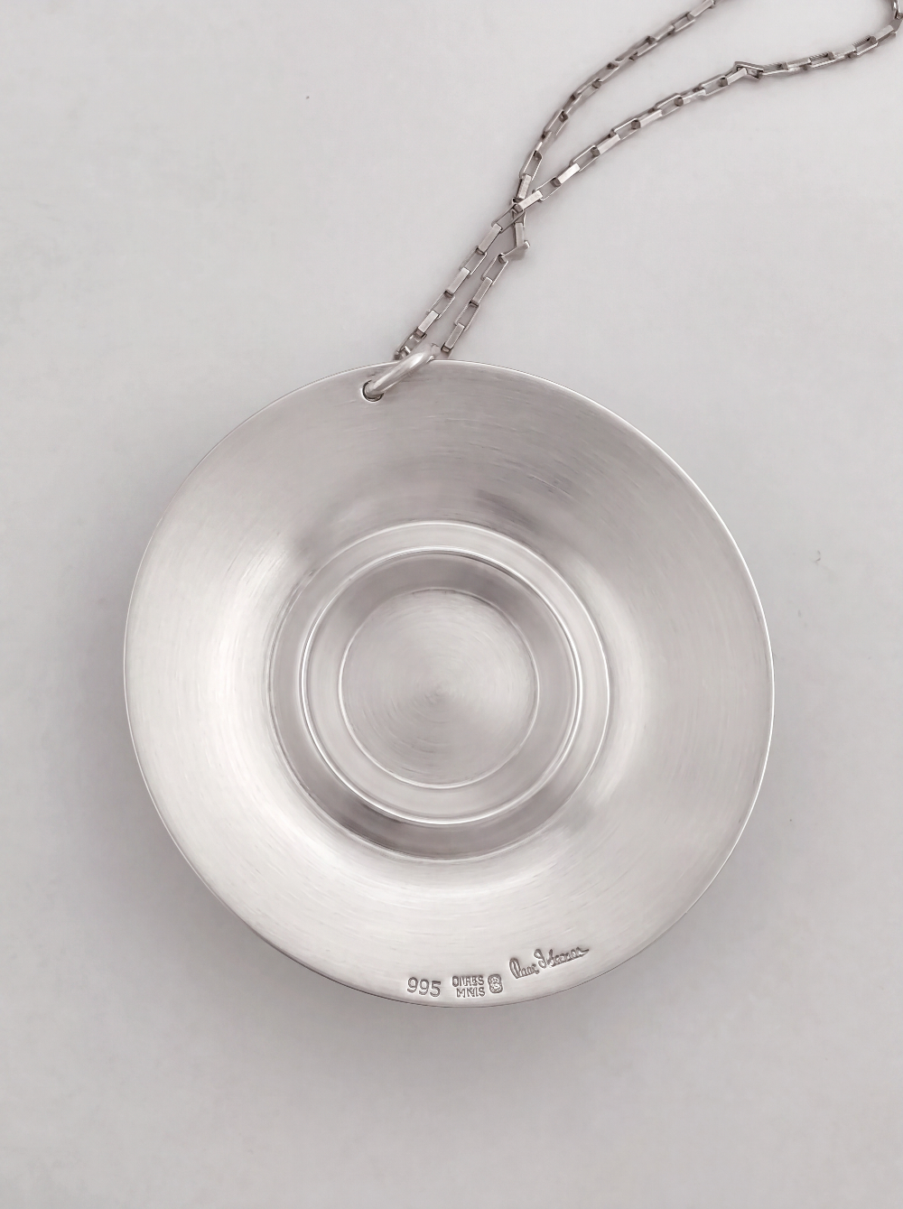 Rare Owe Johansson Sweden Finland Sterling XL Statement Necklace 1960/70s, alternate product view 4