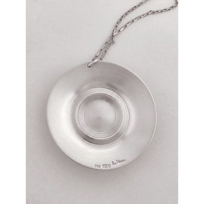 Rare Owe Johansson Sweden Finland Sterling XL Statement Necklace 1960/70s, alternate product view 4