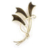 Albert Scharning Jewelry Albert Scharning Norway Sterling & Enamel Large Modernist Brooch 1930-40s
