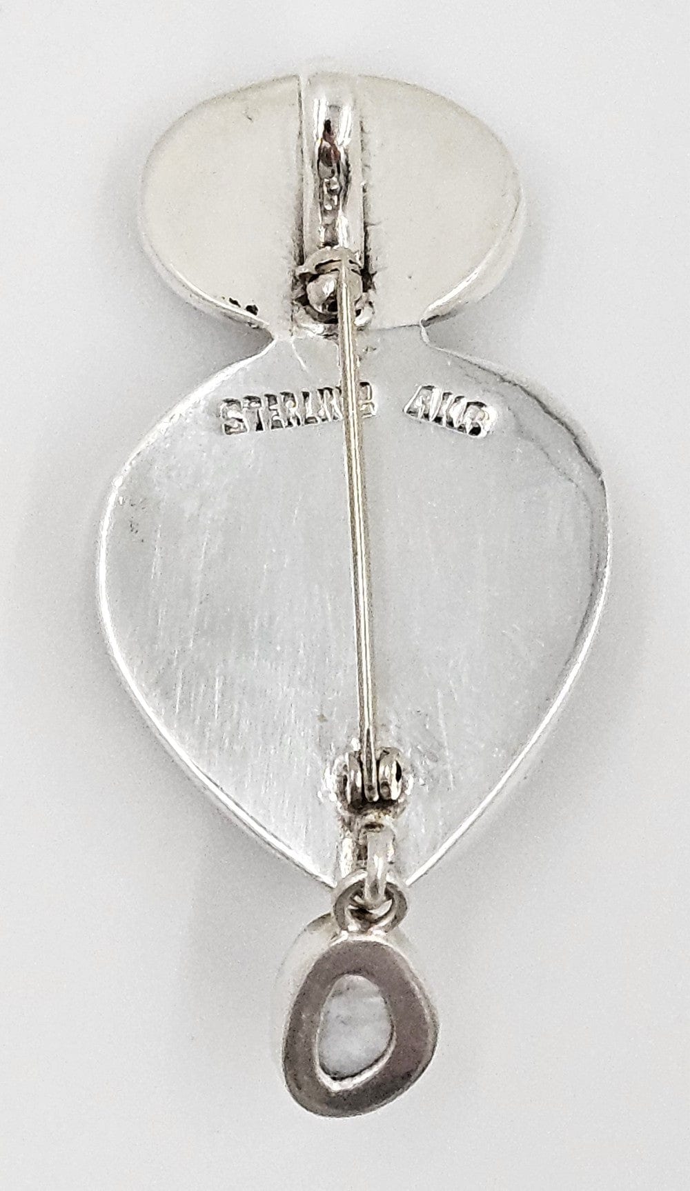 Amy Kahn Russell Jewelry Gorgeous Amy Kahn Russell Sterling Silver Lucite MOP Brooch Pendant