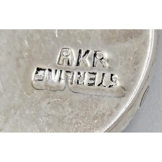 Amy Kahn Russell Jewelry Superb Amy Kahn Russell Sterling Ammonite MOP XL Pendant Necklace