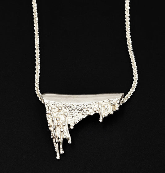 ANA Jewelry Designer ANA Sterling Silver Melting Pendant Necklace