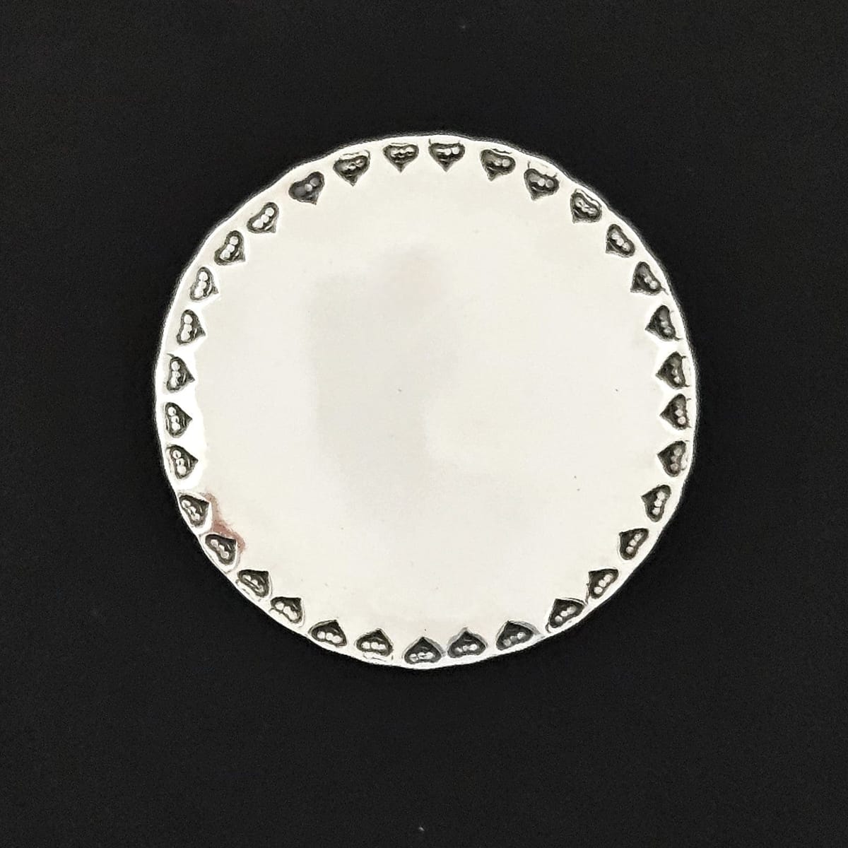 Anders Ring Denmark Jewelry Rare Anders Ring Denmark Art Deco Sterling Heart Stamped Brooch Circa 1930&