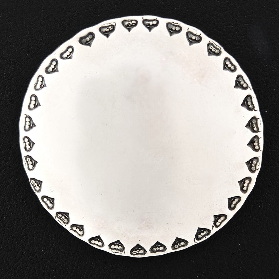Anders Ring Denmark Jewelry Rare Anders Ring Denmark Art Deco Sterling Heart Stamped Brooch Circa 1930&