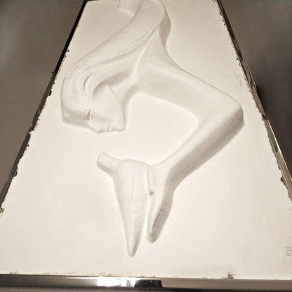 Austin Productions Sculpture Rare Austin XL Lucite Framed 3D Sculpted Paper Peace Flight Fisher 524/1000
