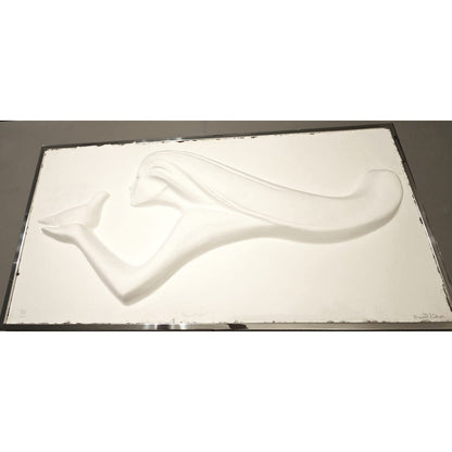 Austin Productions Sculpture Rare Austin XL Lucite Framed 3D Sculpted Paper Peace Flight Fisher 524/1000