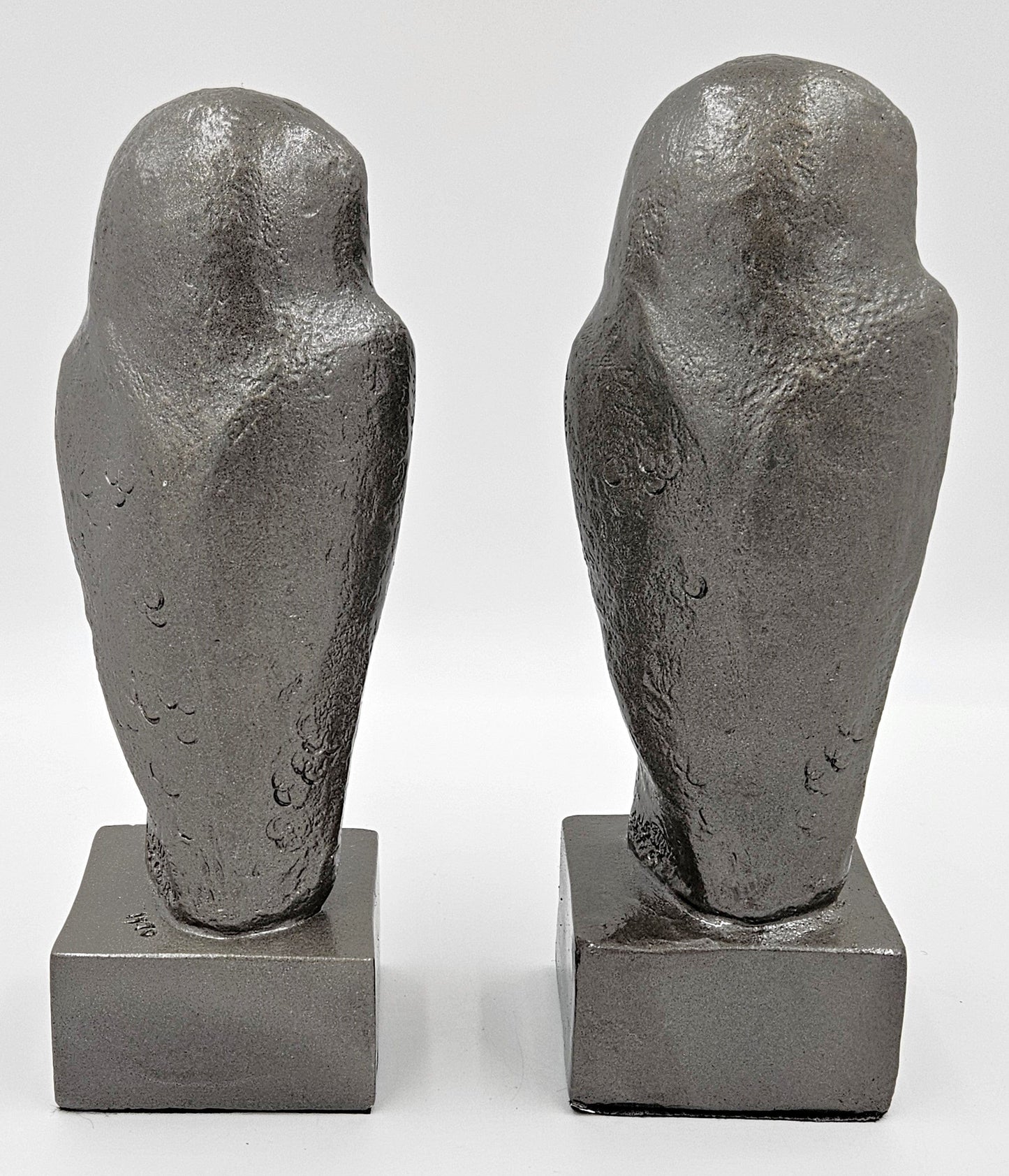 Austin Productions Sculpture Restored Austin Ceramic Owl Sculptural Bookends Circa 1970