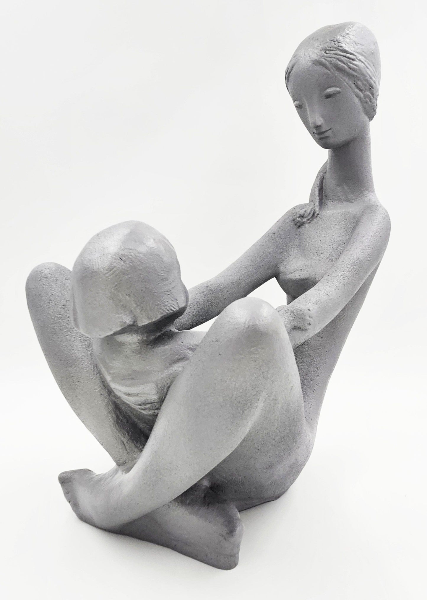 Austin Productions Sculpture Restored Austin Prod Kathy Klein "Generations" Mother/Child Sculpture 1972