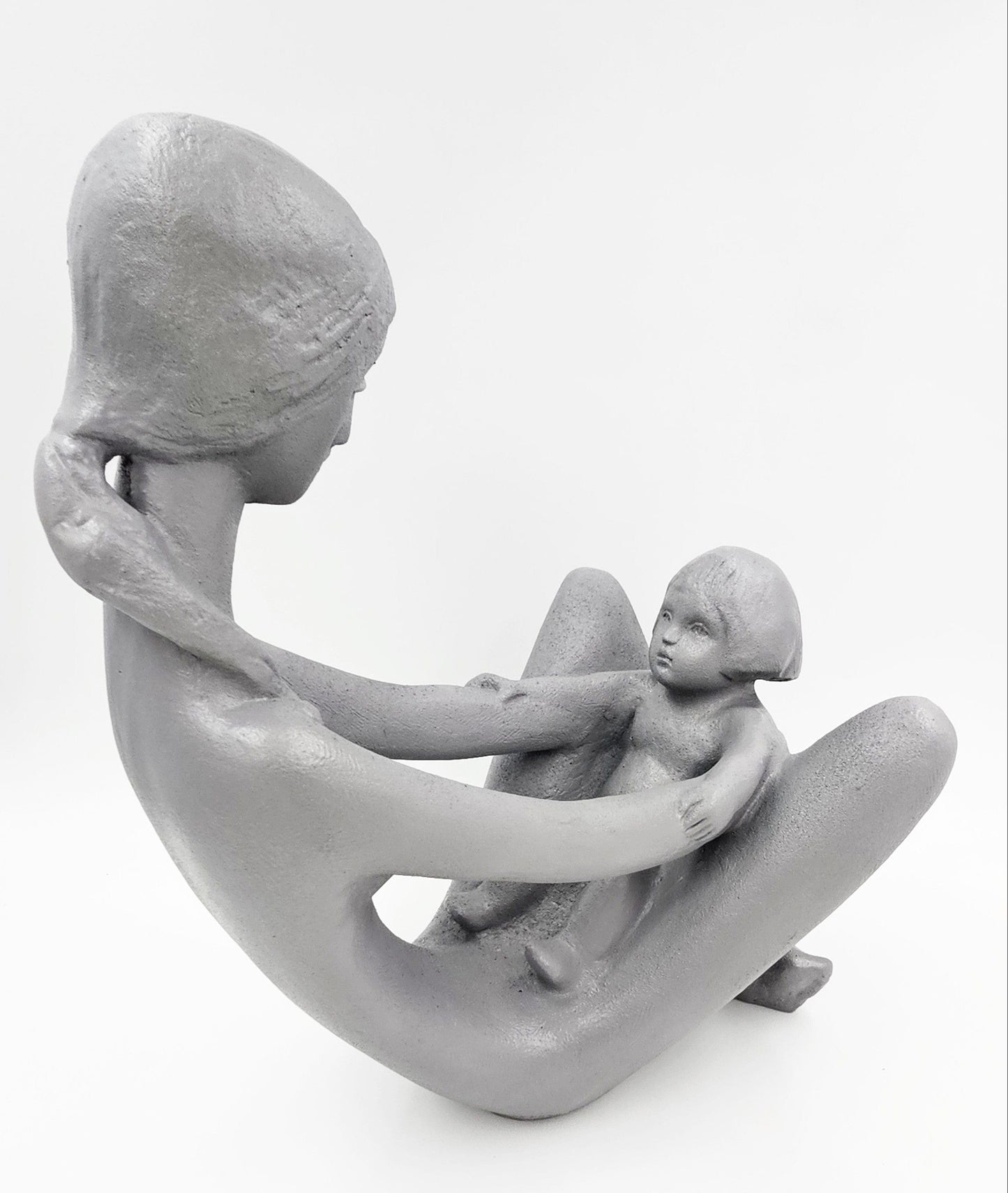 Austin Productions Sculpture Restored Austin Prod Kathy Klein "Generations" Mother/Child Sculpture 1972