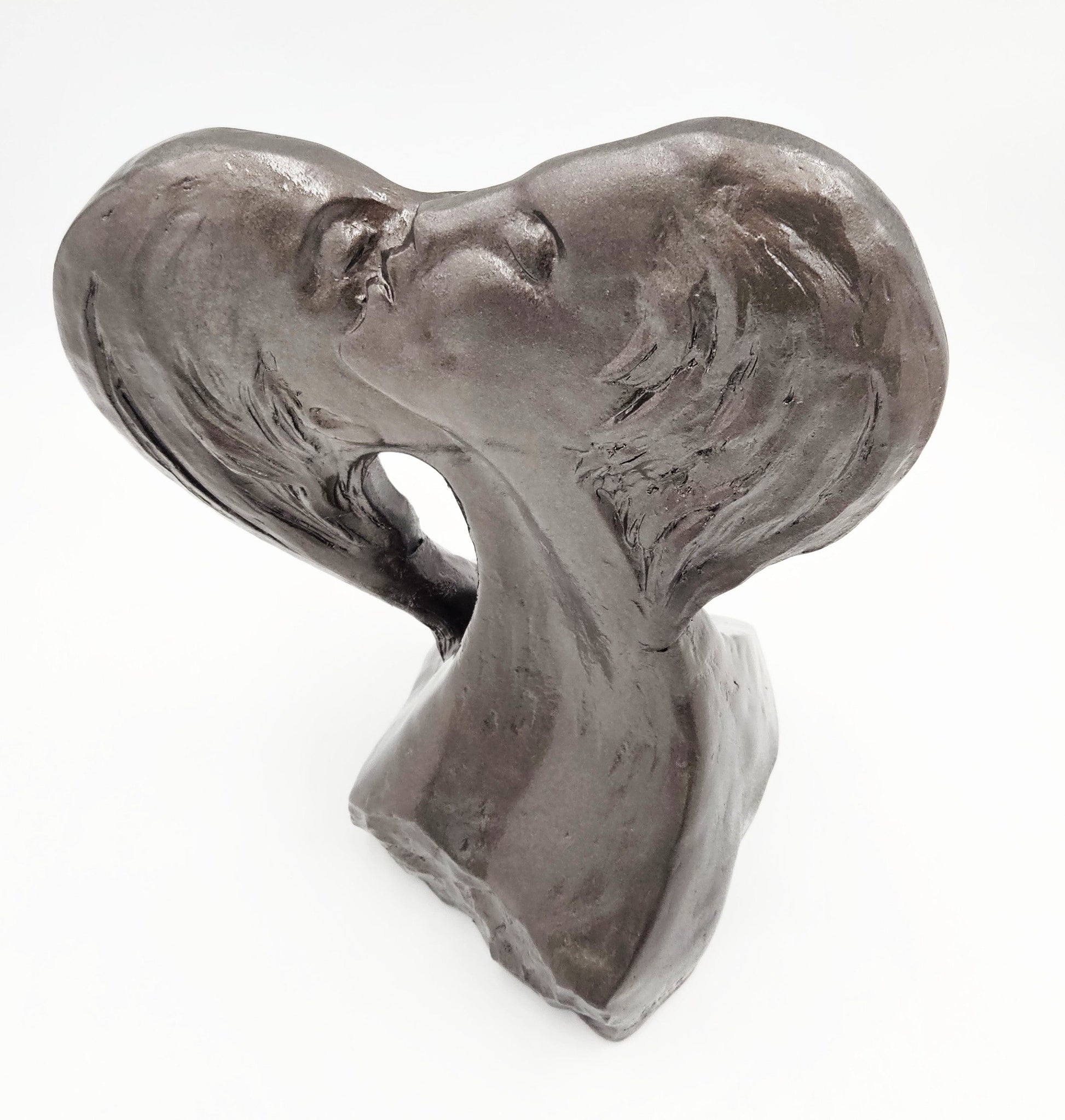 Austin Productions Sculpture Restored David Fisher Austin Prod Durastone Sculpture Large Faces of Love