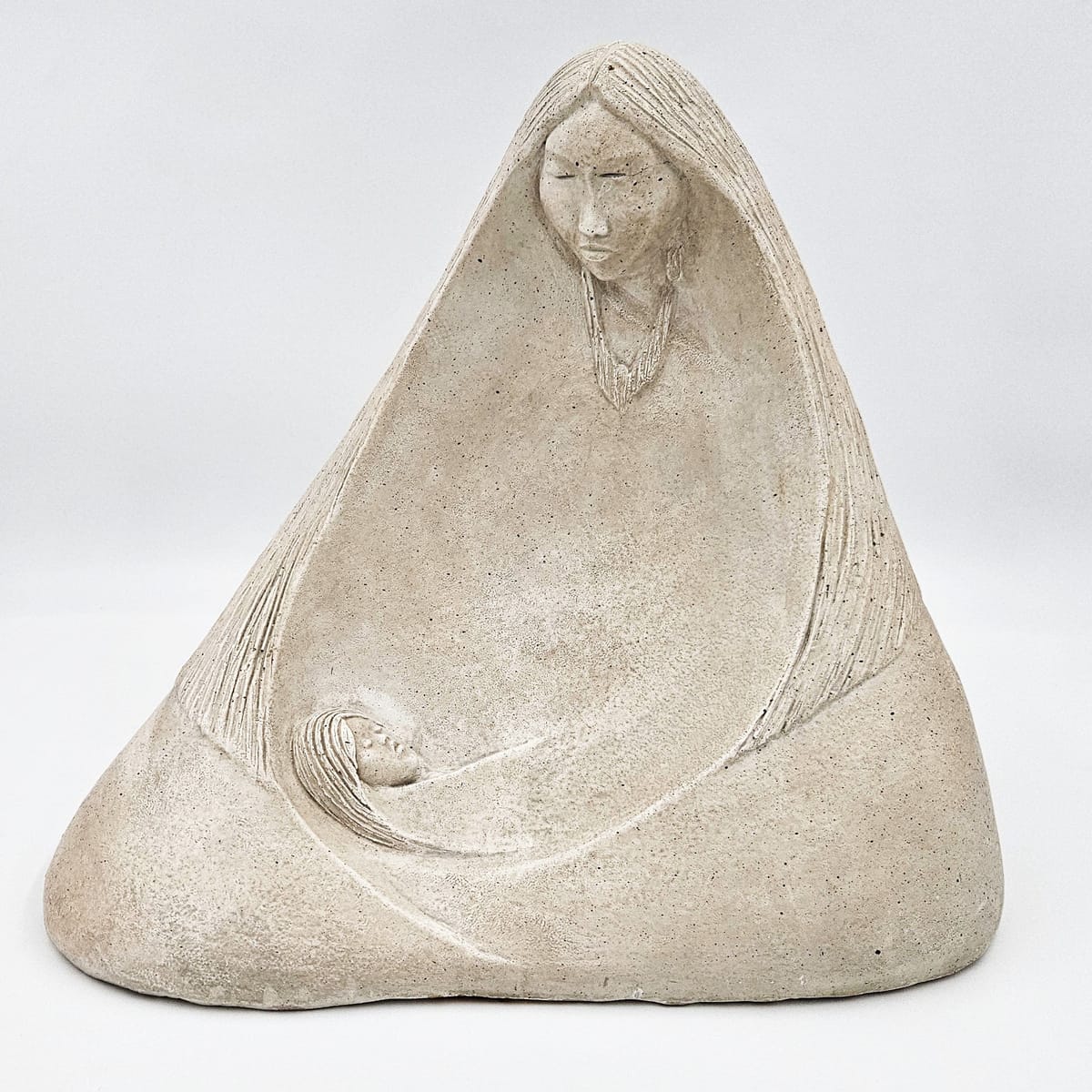 Austin Productions Sculpture Vintage Austin Productions Acoma Series Madre Ceramic Sculpture Circa 1989