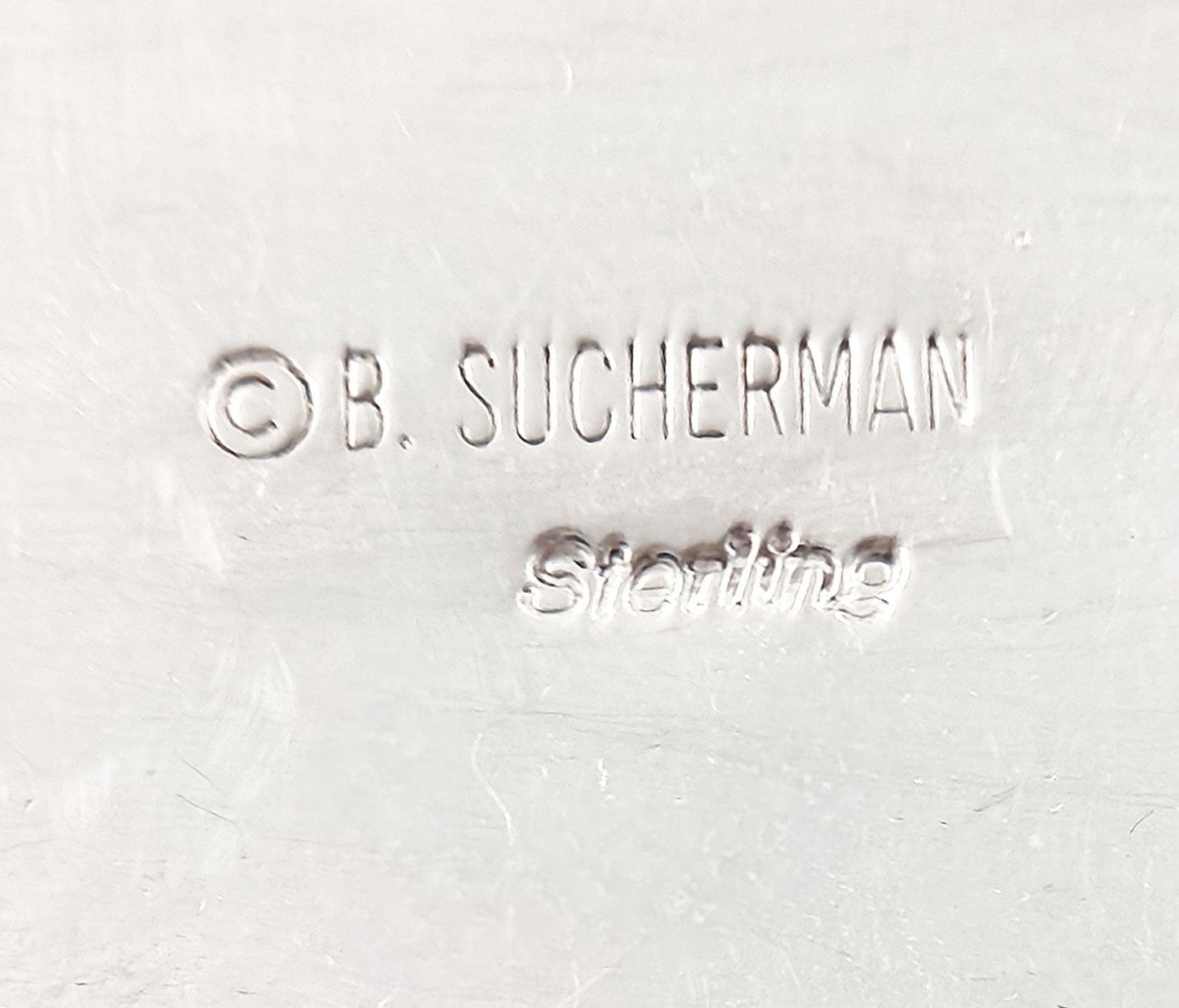 Barbara Sucherman Jewelry Designer Sucherman Sterling Abstract Modernist Long Articulating Brooch '80s