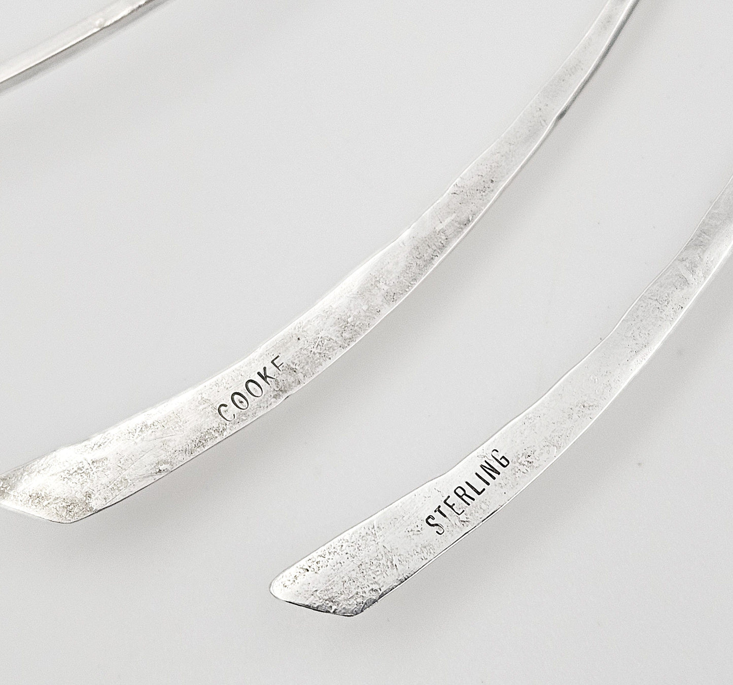Betty Cooke Jewelry Superb US Designer Betty Cooke Modernist Sterling Silver Necklace Circa 1950's
