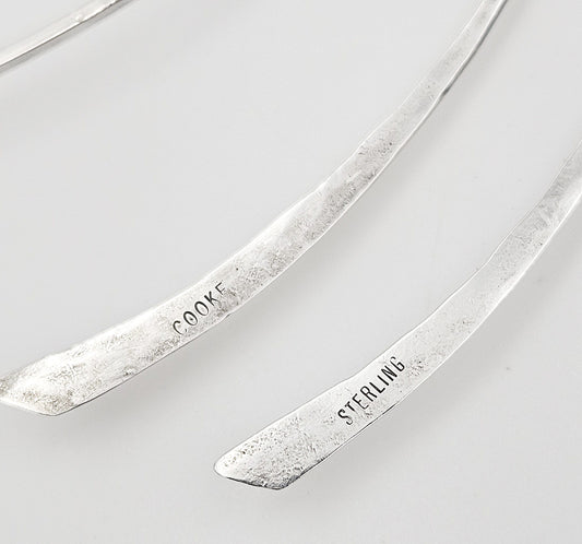 Betty Cooke Jewelry Superb US Designer Betty Cooke Modernist Sterling Silver Necklace Circa 1950's