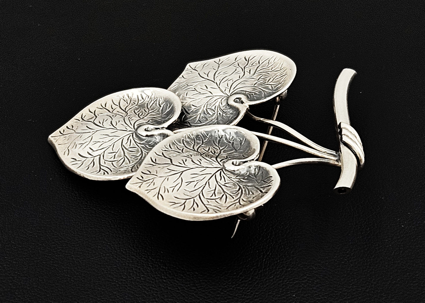 Borresen Lassen Jewelry Børresen Lassen B&L X Large Triple Leaves 3D Brooch