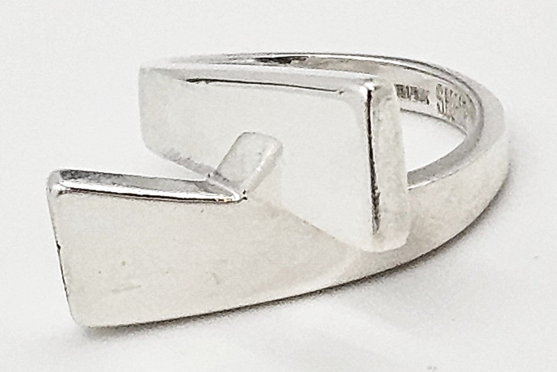 Borup Jewelry Danish Designer S Borup Sterling Silver Cocktail Ring 1960's
