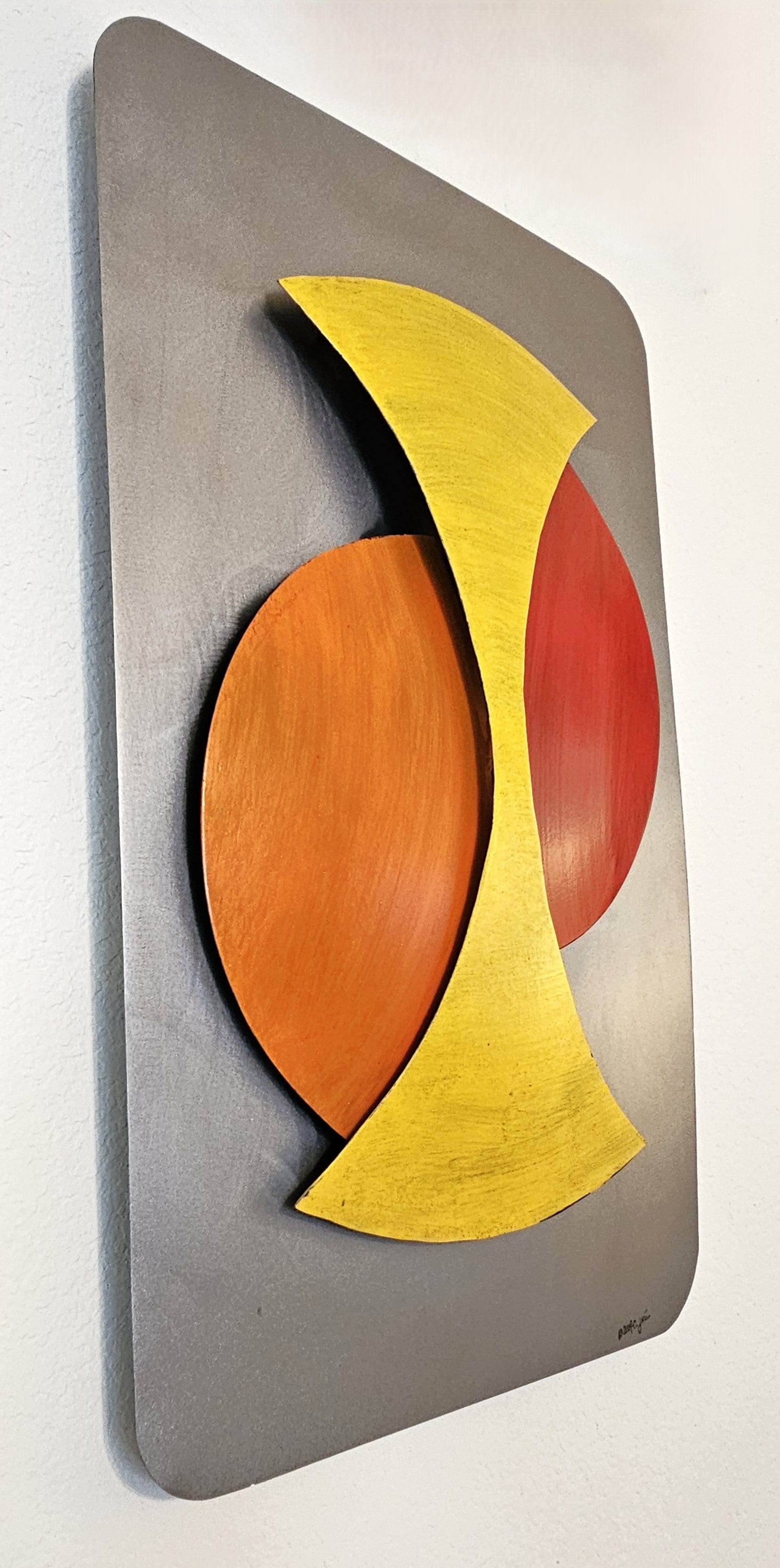 C Jere Sculpture Superb C Jere Enameled Steel Abstract Modernist 3-D Wall Art Sculpture 2004