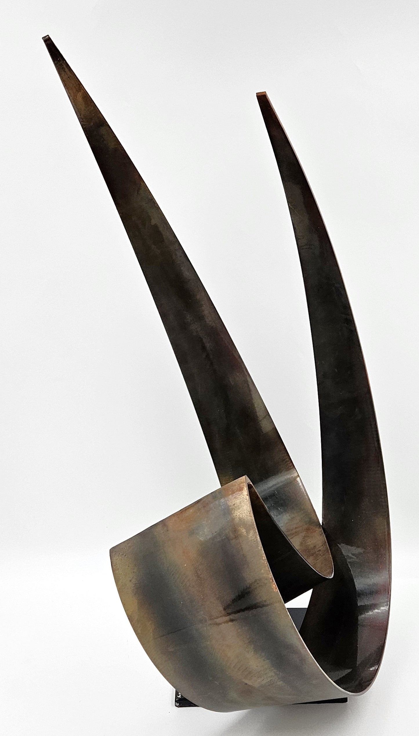 C Jere Sculpture Superb Curtis Jere Abstract Modernist Lacquered Steel Sculpture Circa 2004