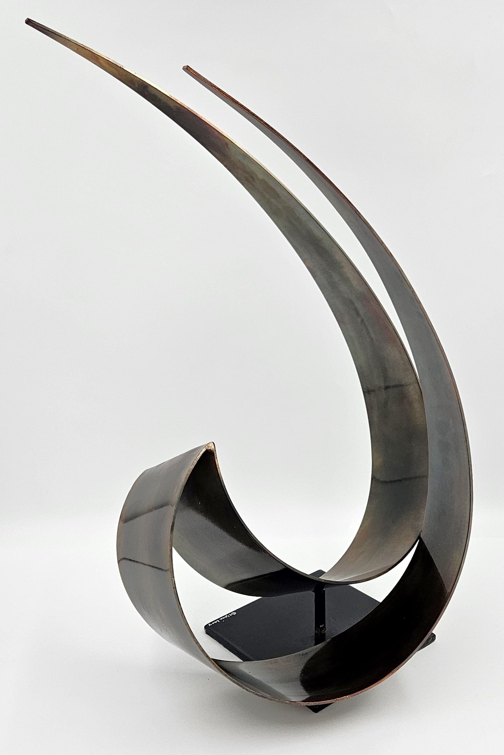 C Jere Sculpture Superb Curtis Jere Abstract Modernist Lacquered Steel Sculpture Circa 2004