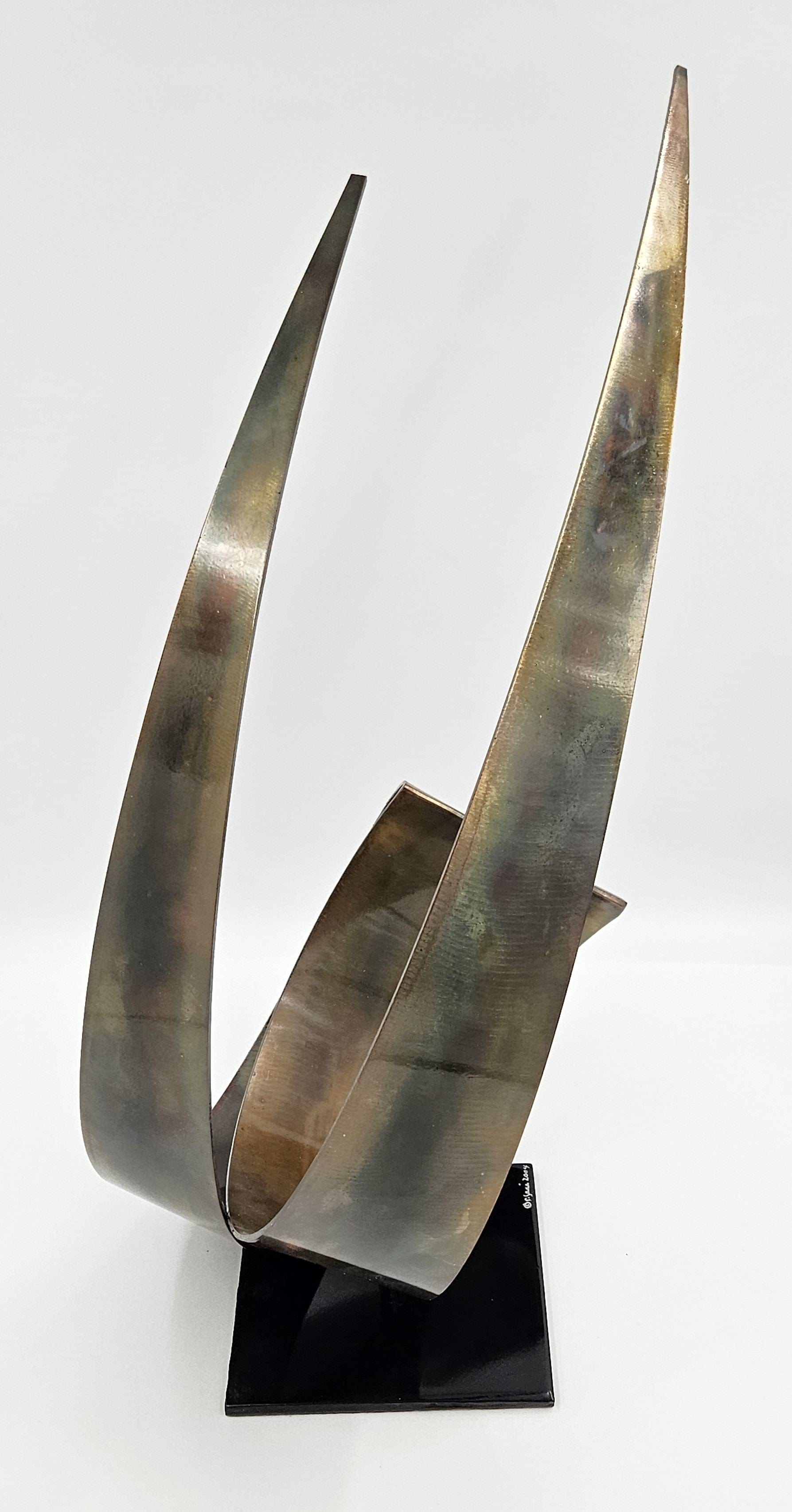 C Jere Sculpture Superb Curtis Jere Abstract Modernist Lacquered Steel Sculpture Circa 2004