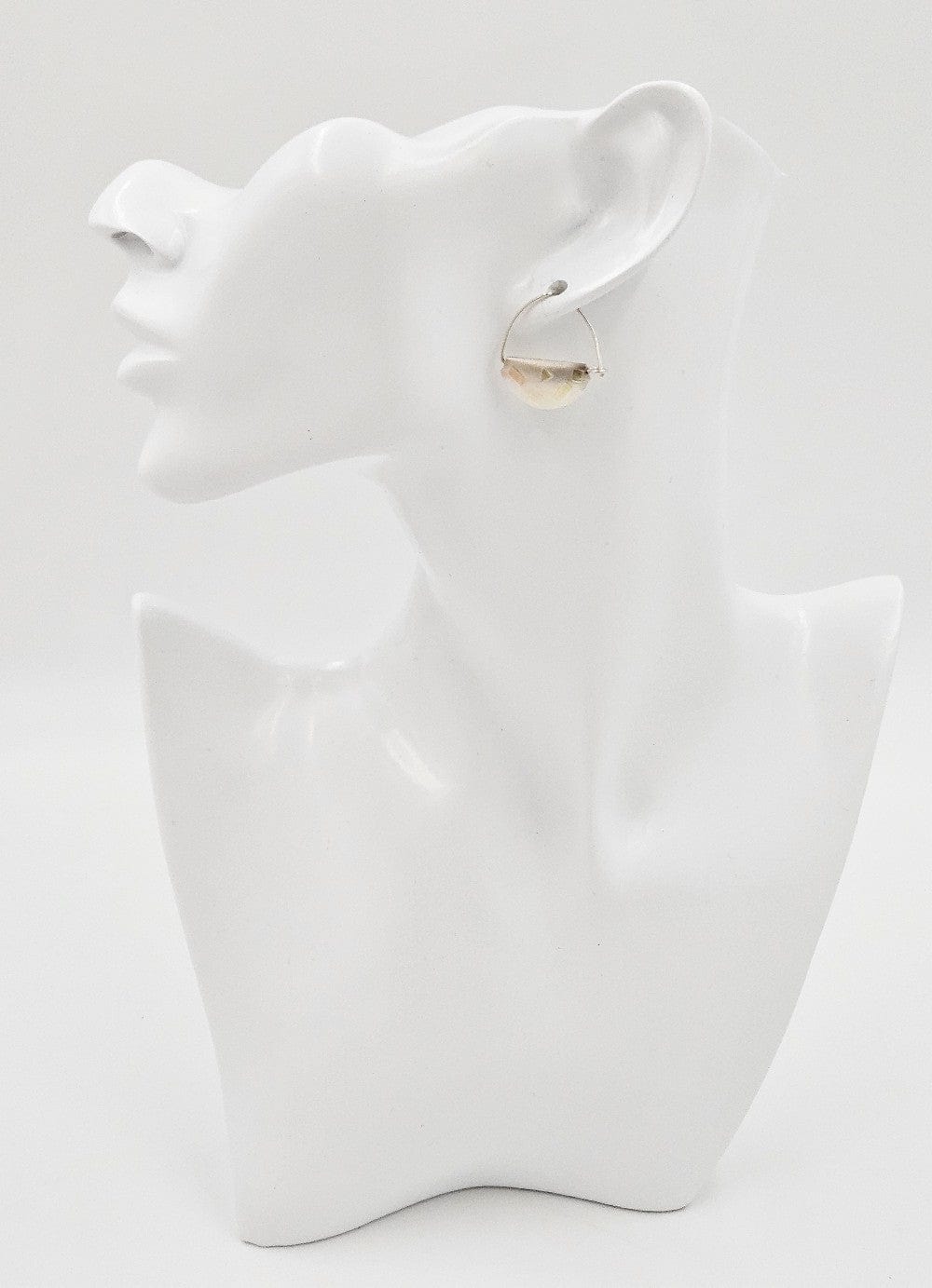 CG Jewelry Superb Designer Signed Sterling Silver & 18k Modernist Necklace Earrings SET