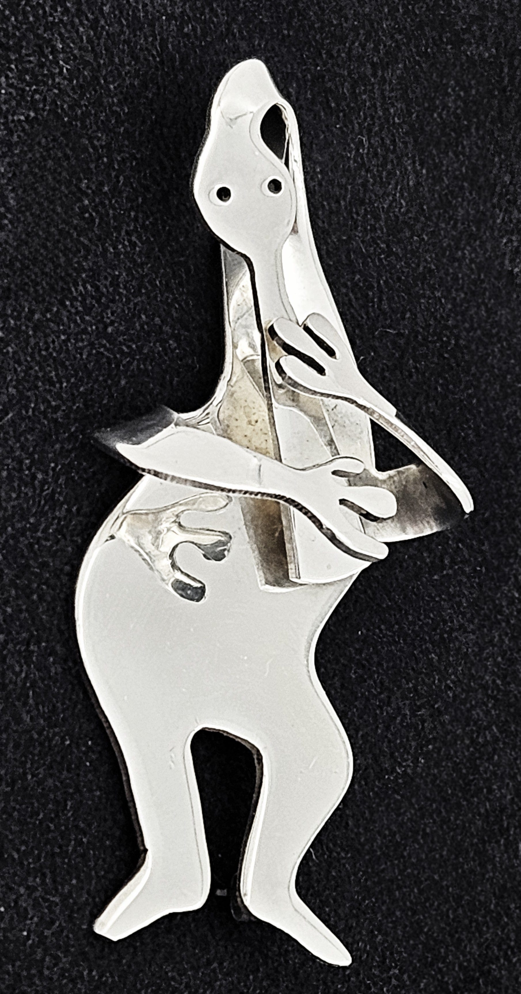 Charles Mik Stousland Jewelry Charles Mik Stousland Sterling Abstract Modernist Brooch 1980s