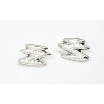 Clift Jewelry Clift Sterling Modernist Earrings 1970&