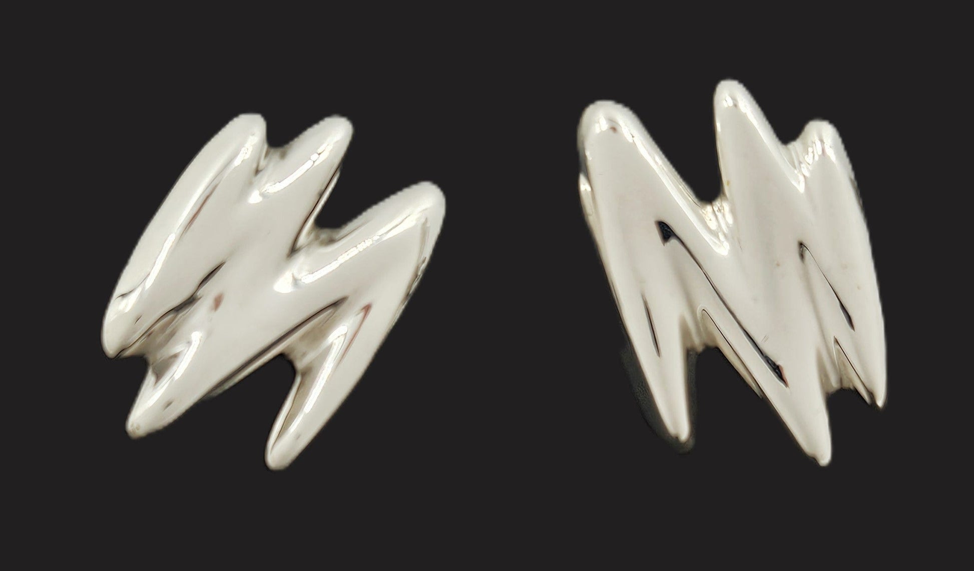 Clift Jewelry Clift Sterling Modernist Earrings 1970's