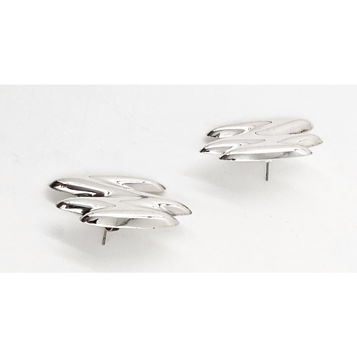 Clift Jewelry Clift Sterling Modernist Earrings 1970&