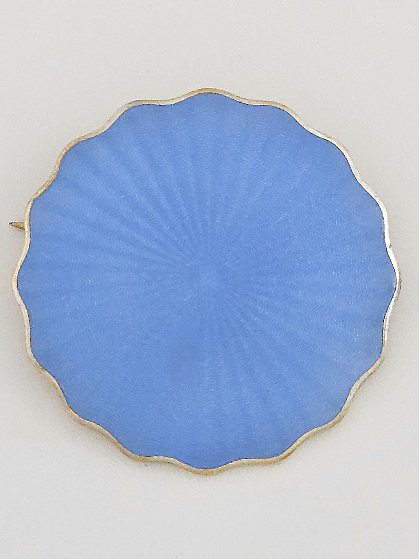 David Andersen Jewelry David Andersen Norway Large Gilt Sterling & Sky Blue Enamel Brooch 1888-1925