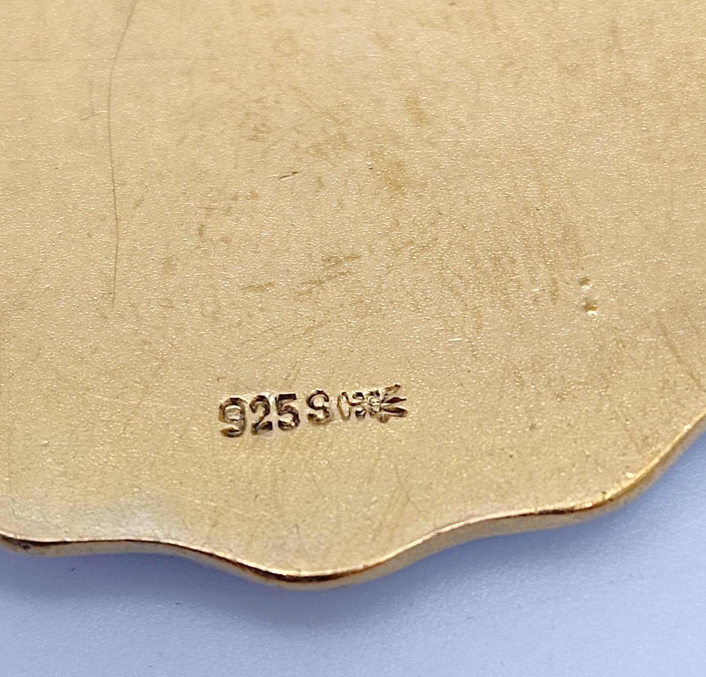 David Andersen Jewelry David Andersen Norway Large Gilt Sterling & Sky Blue Enamel Brooch 1888-1925