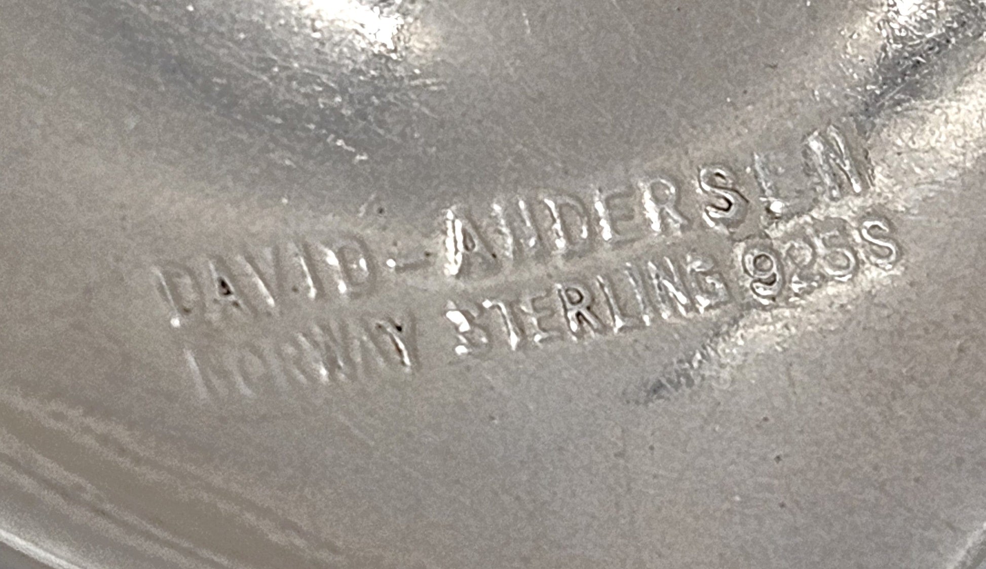 David Andersen Jewelry David Andersen Norway Sterling Enamel Modernist Heart Necklace Circa 1960s