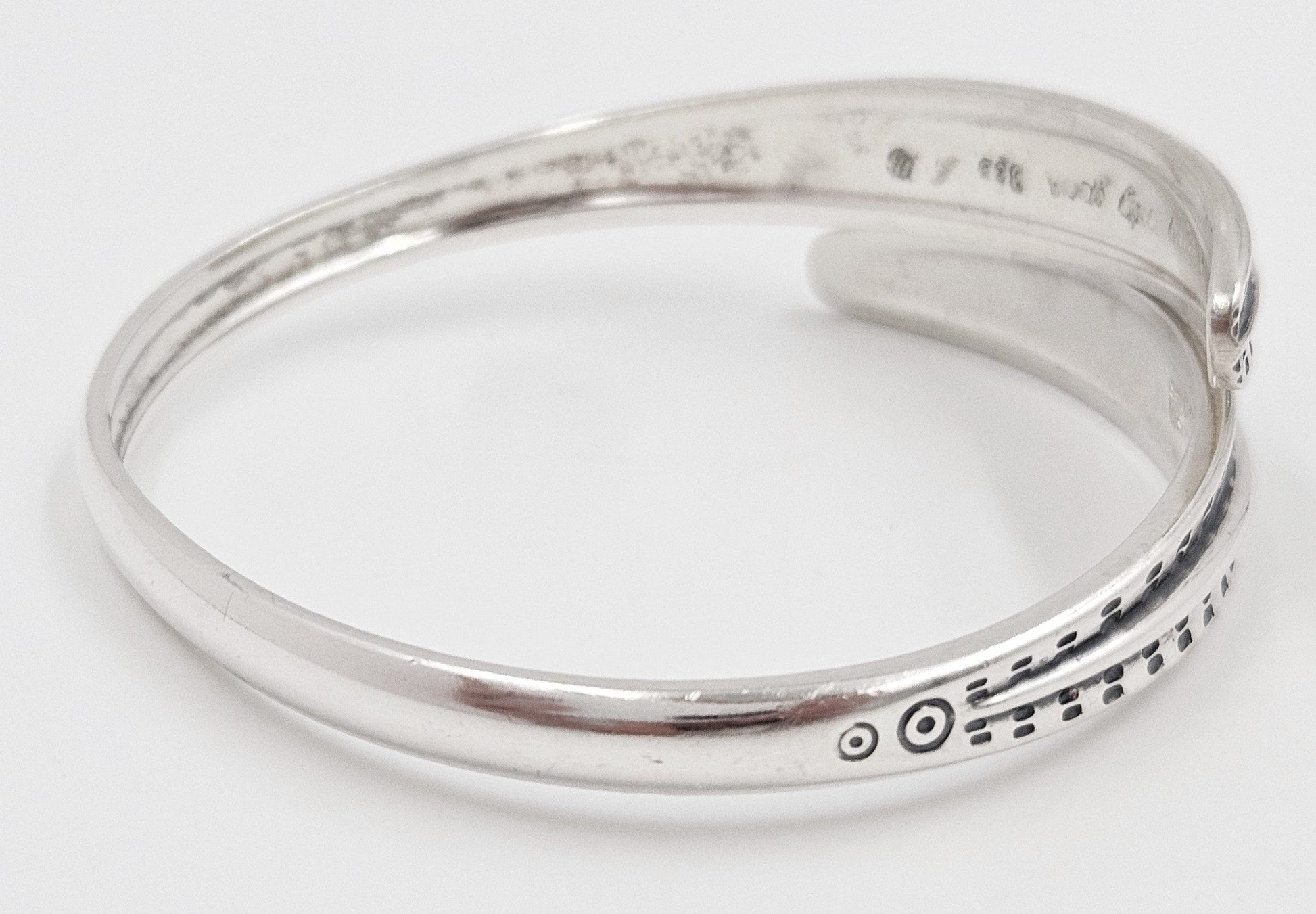 David Andersen Jewelry David Andersen Norway Sterling Viking Saga Series Bi-Pass Bangle Circa 1960's