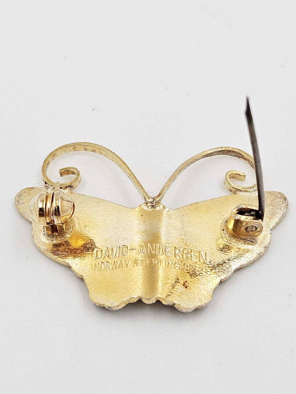 David Andersen Jewelry David Andersen Sterling Enamel Butterfly Brooch