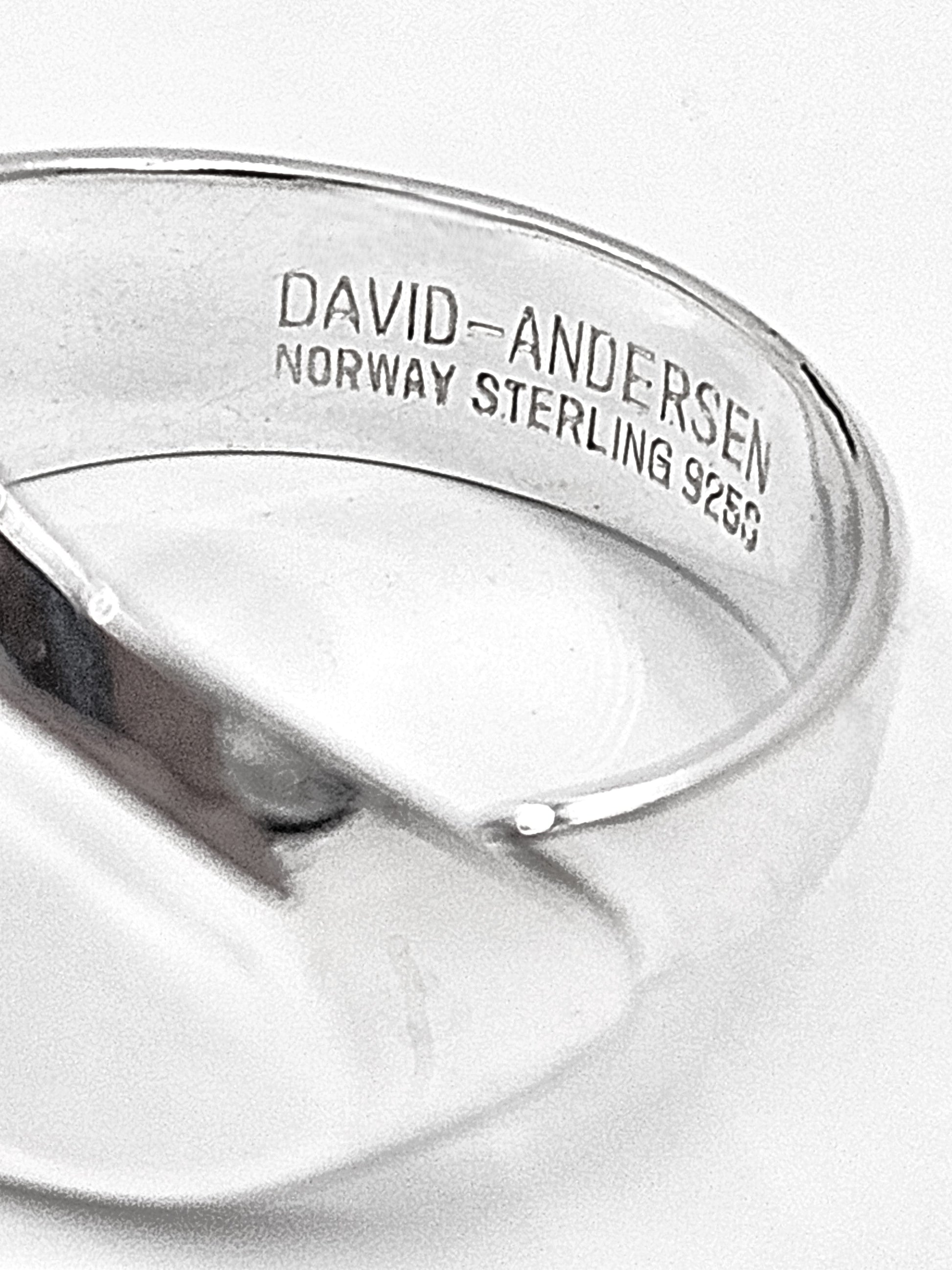 David Andersen Jewelry Superb David Andersen Norway Sterling Silver Modernist Statement Ring 1960s