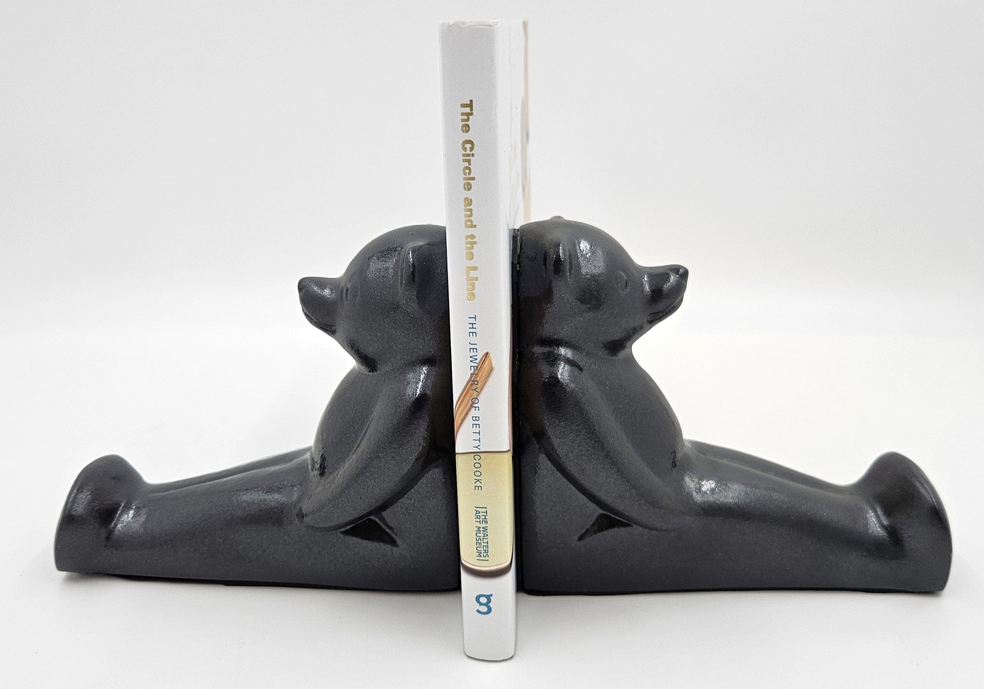 Dolbi Cashier Bookends Superb Dolbi Cashier Solid Brass Modernist Koons Style Bear Bookends C 1980s