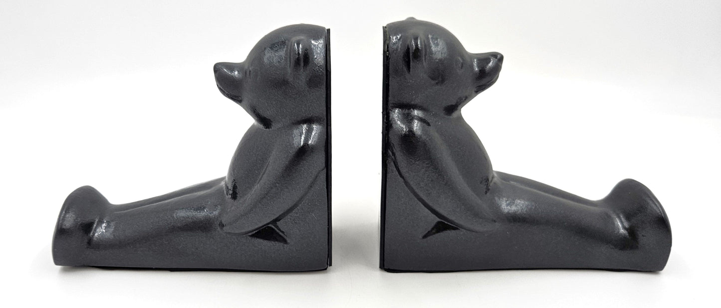 Dolbi Cashier Bookends Superb Dolbi Cashier Solid Brass Modernist Koons Style Bear Bookends C 1980s