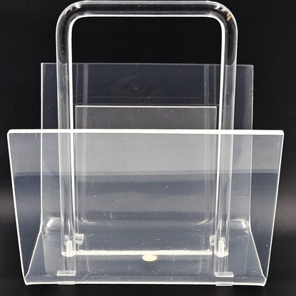 Dorothy Thorpe Magazine Rack MCM Dorothy Thorpe Lucite Magazine Records LPs Newspapers Holder Rack