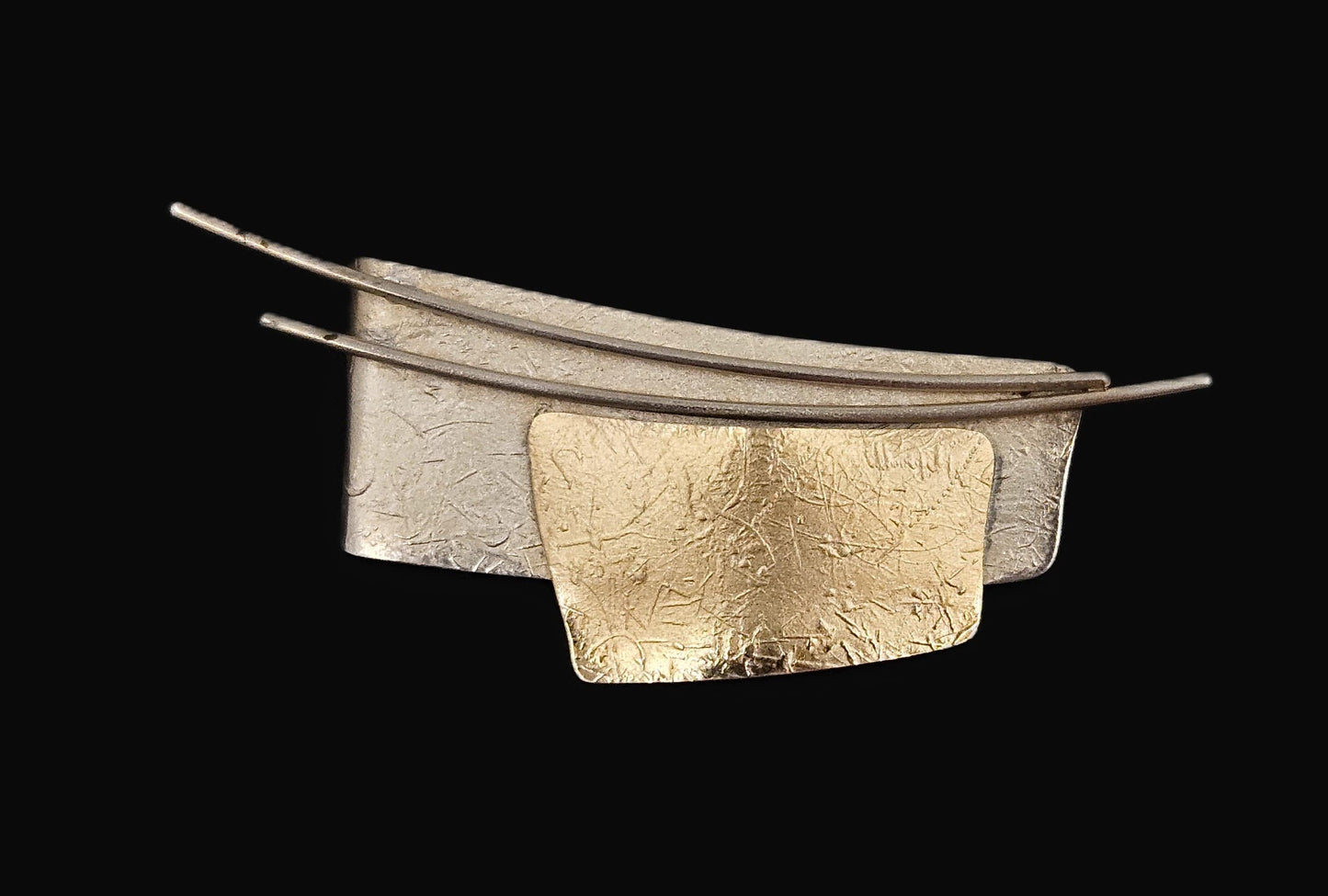 Ed Levin Jewelry Iconic Designer Ed Levin Abstract Modernist Sterling Brooch Rare 1950/60s