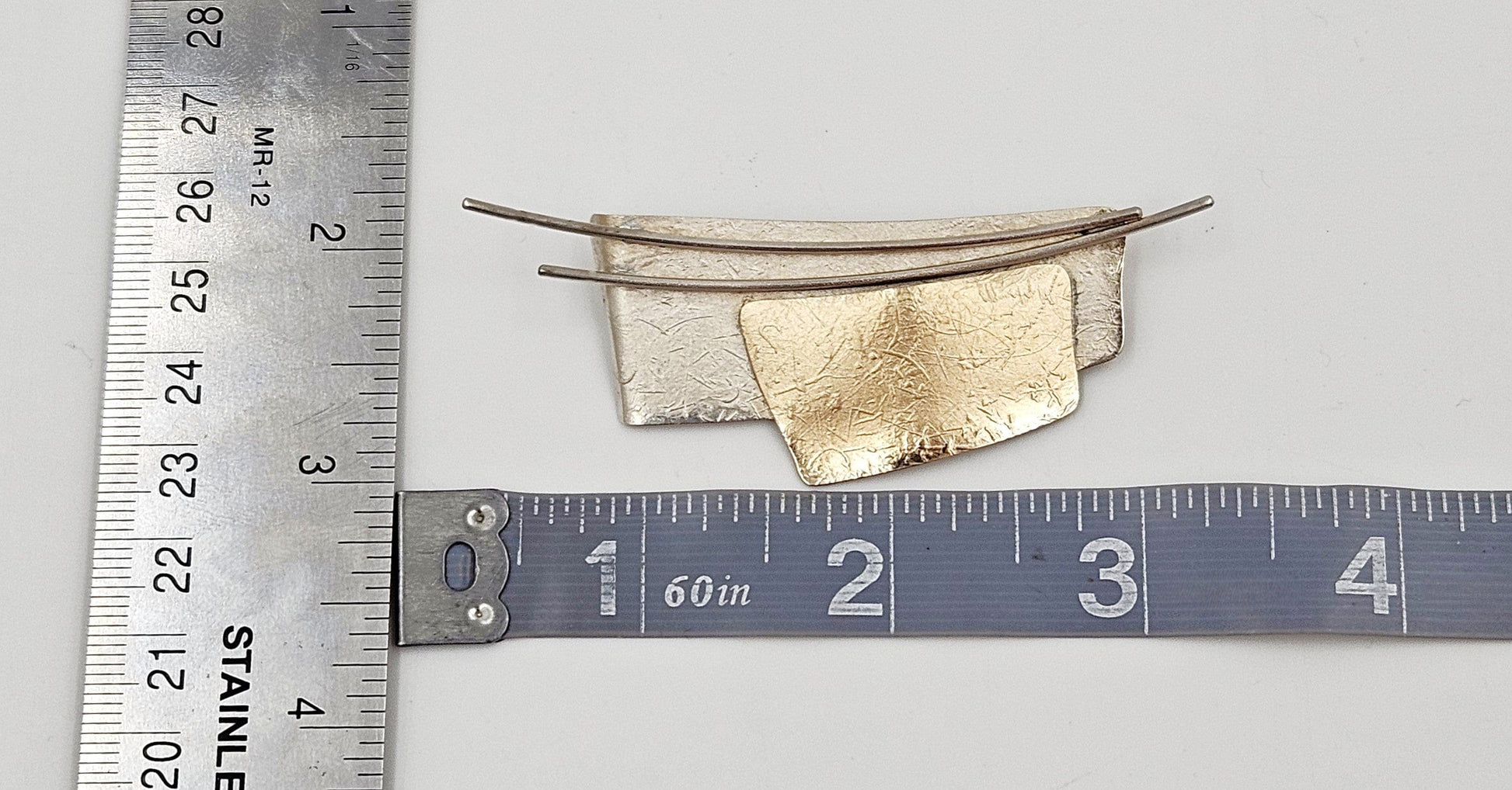 Ed Levin Jewelry Iconic Designer Ed Levin Abstract Modernist Sterling Brooch Rare 1950/60s