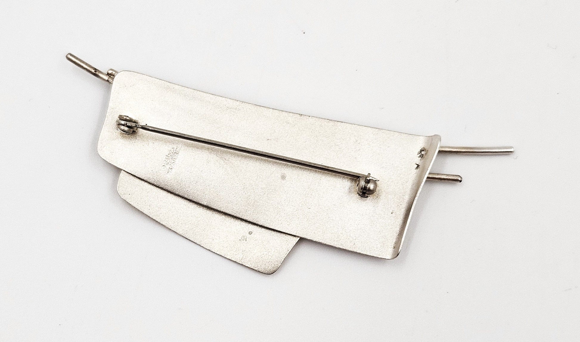 Ed Levin Jewelry Iconic Designer Ed Levin Abstract Modernist Sterling Brooch Rare 1950/60s