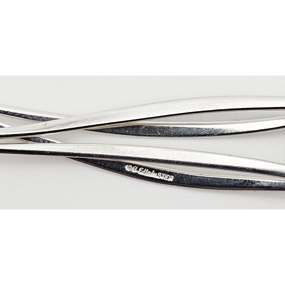 Ed Levin Jewelry Retired Ed Levin Modernist Articulating Sterling &amp; Blue Topaz Y Necklace 1980s