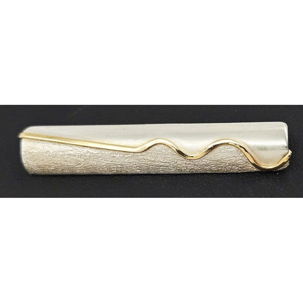 Ed Levin Jewelry Superb Ed Levin Abstract Modernist Sterling &amp; 14k Brooch Bar Brooch C. 1980s