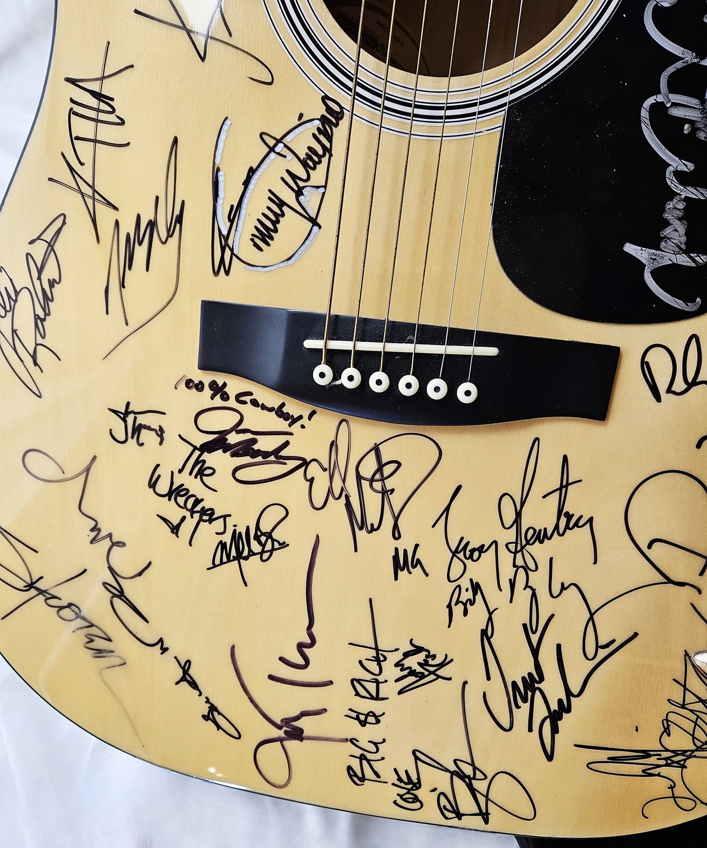 Fender Home Decor Autographed Fender Guitar