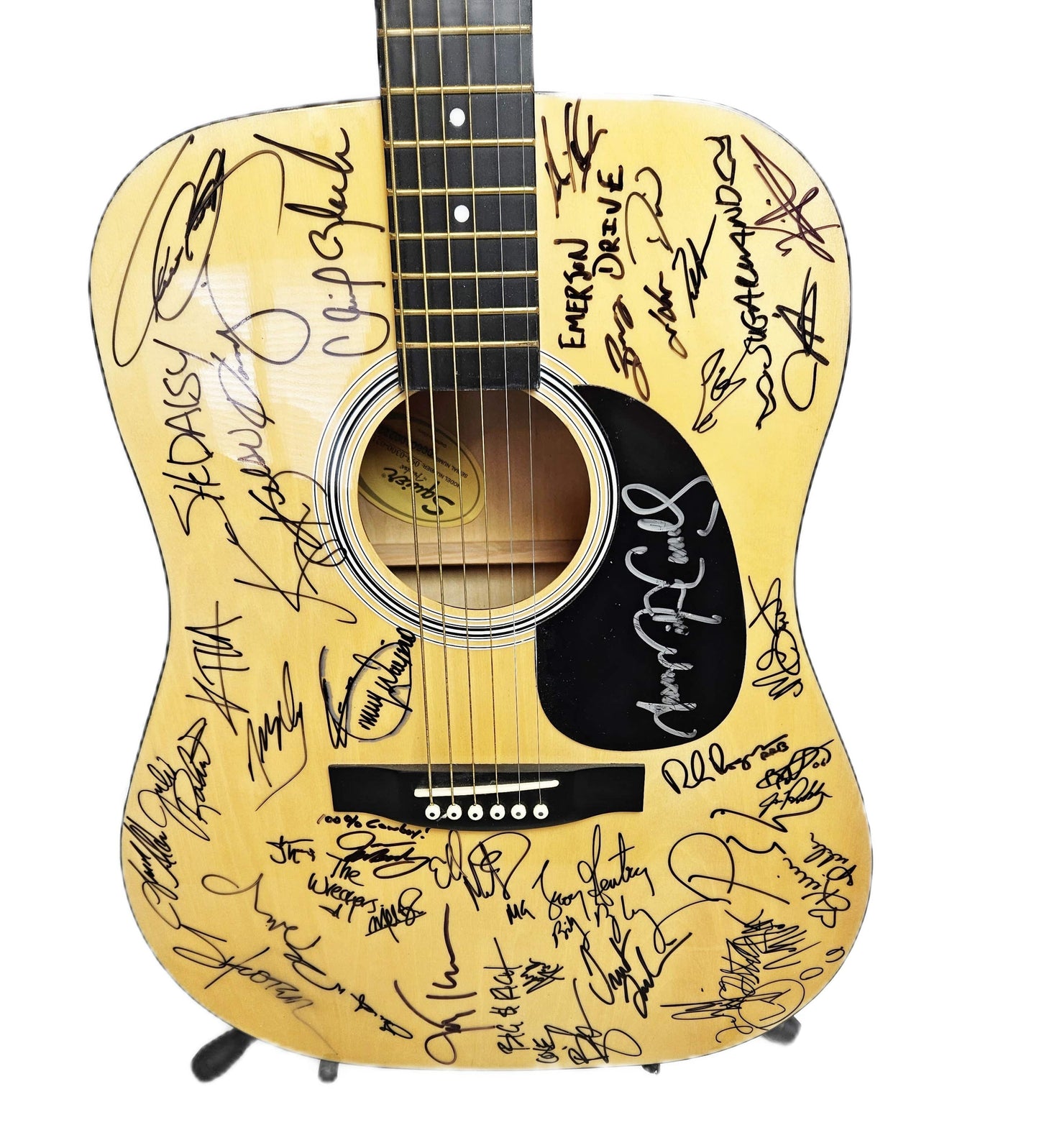 Fender Home Decor Autographed Fender Guitar