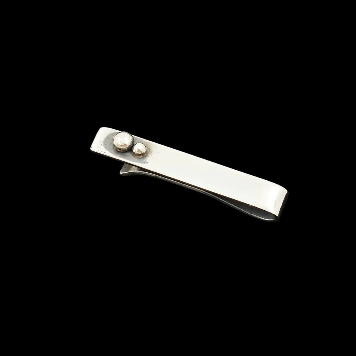 Fritzi Stevens Jewelry Mid Century Modern NYC Designer Fritzi Stevens Sterling Silver Modernist Tie/Money Clip