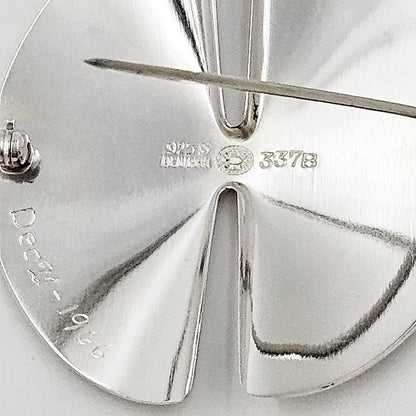 Georg Jensen Jewelry Nanna Ditzel for Georg Jensen Denmark Sterling Modernist Brooch 